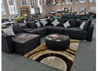 SOFA ROCHER BED LHS L SHAPE POUFF/WHCP070422/15